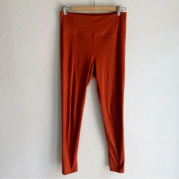 Girlfriend Collective Compressive High-Rise Full Legging Sedona Orange Sz Med - Picture 5 of 6